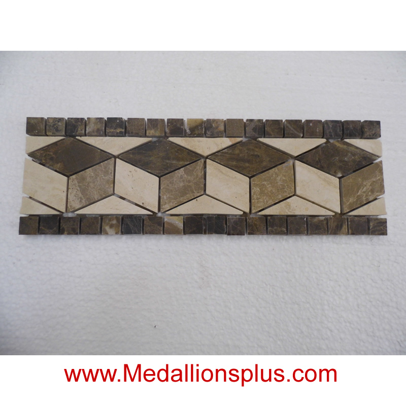 Granite and Marble II Non-Polished - Tile Border 4" x 12"